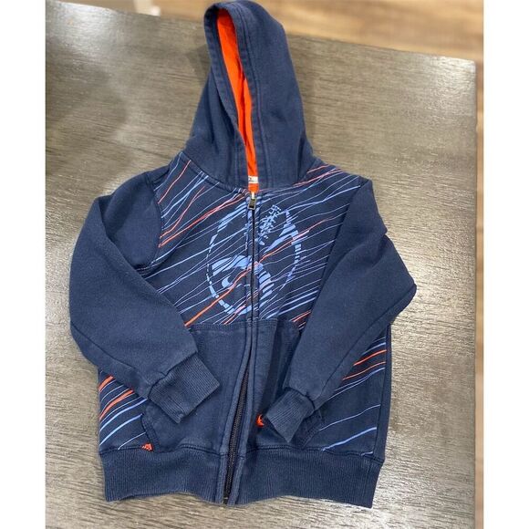 Nike Boys' Spider-Man Full Zip Hoodie Blue Size 4 Long Sleeve Casual - Picture 1 of 2